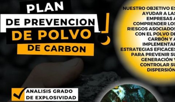 Estudio de gas metano y polvo de carbón